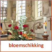 kerkdiensten bloemschikking